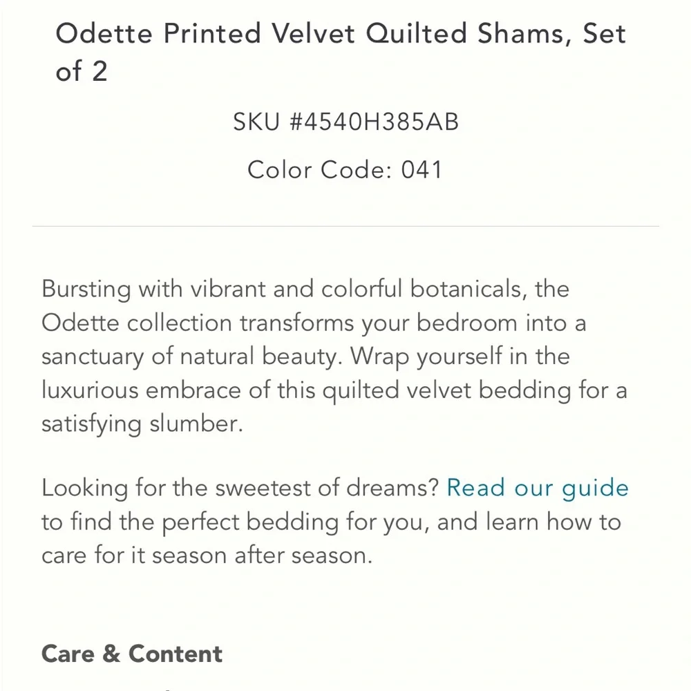 Odette Pillow regular size Cases /Shams